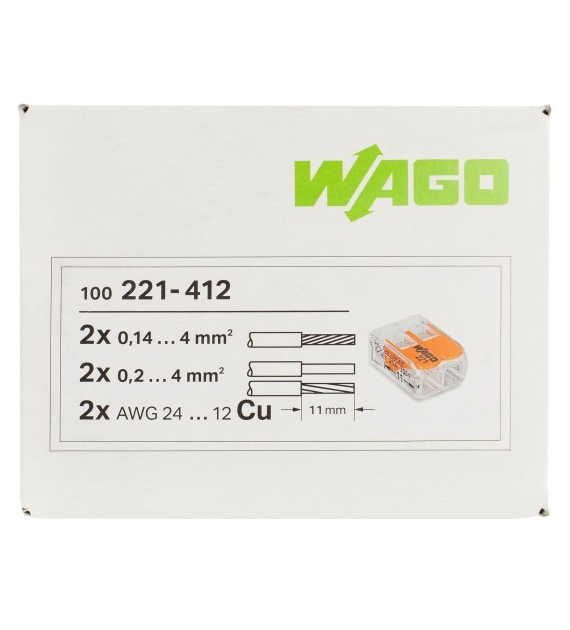 WAGO 221-412 złączka 2x4 op. 100szt