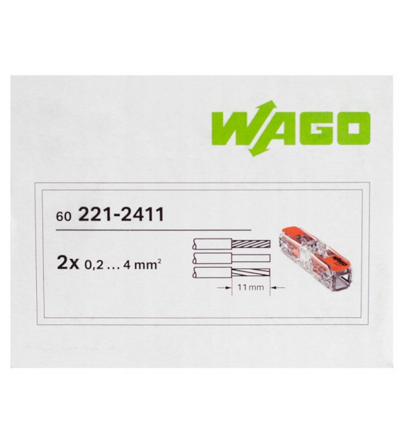 WAGO 221-2411 złączka przelotowa 1x4 op. 60szt