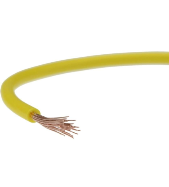 ELEKTROKABEL przewód LgY 1 żółty 100m