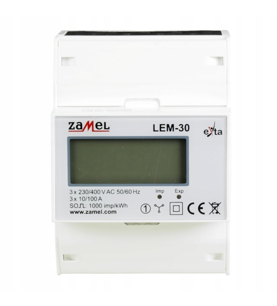 ZAMEL EXTA LEM-30 licznik prądu energii 3F 100A