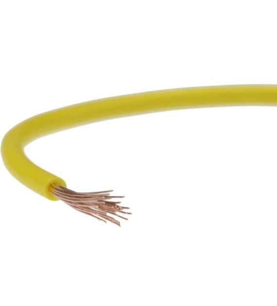ELEKTROKABEL przewód LgY 0,5 żółty 100m