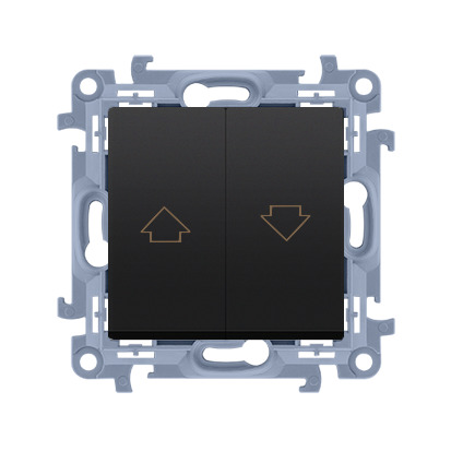 SIMON 10 CZARNY CZW1.01/49 łącznik roletowy