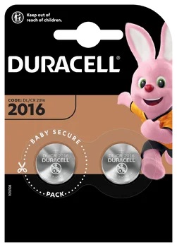 DURACELL CR2016 bateria litowa blister 2szt
