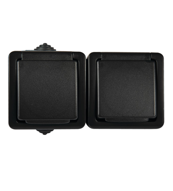 KANLUX MOWION CZARNY TEKNO 05-1254-141 gniazd FRx2