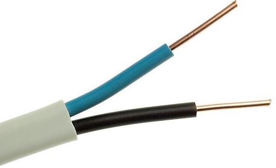 ELPAR przewód YDY 2x2.5 450/750V biały KRĄŻEK 100m