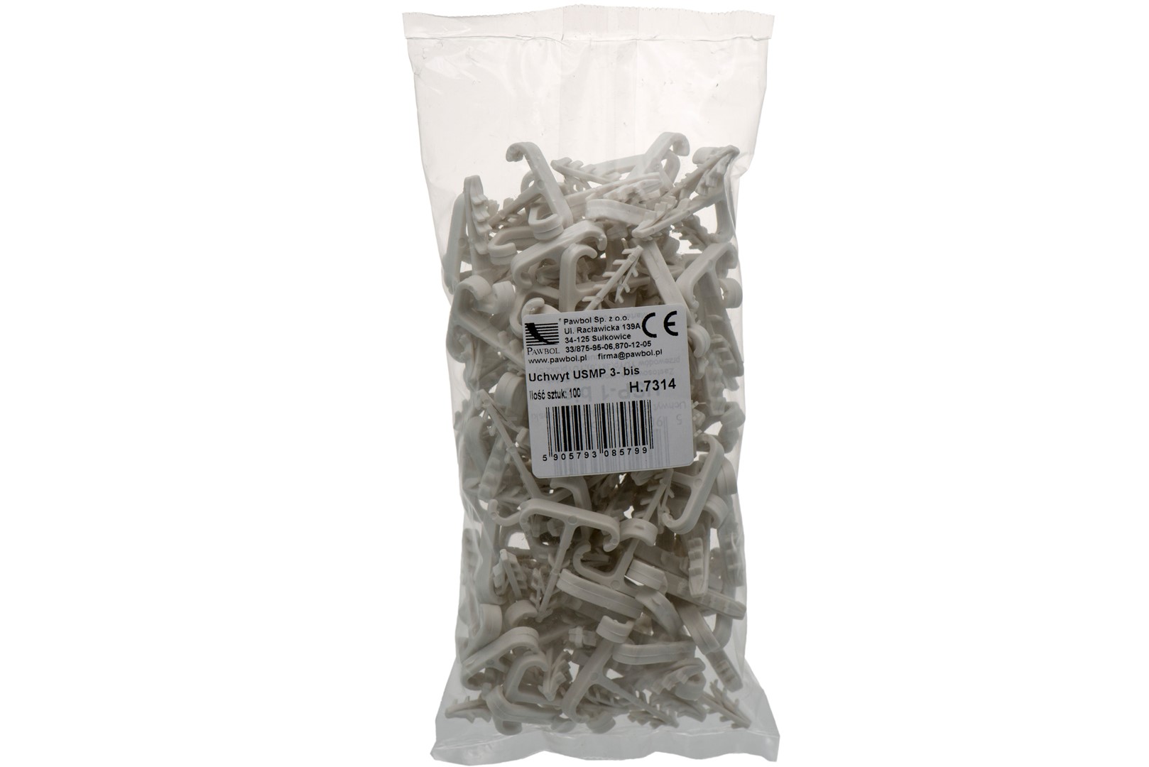 PAWBOL USMP 3-bis uchwyt 2 x 3x2,5mm op. 100szt