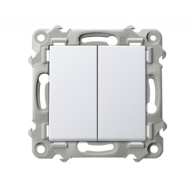 OSPEL SZAFIR BIAŁY ŁP-2Z/m/00 łącznik x2 świecznik