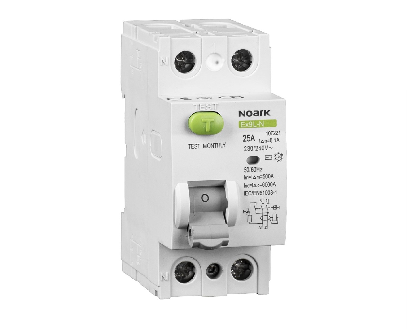 NOARK Ex9L-N wyłącznik różnicowoprądowy 2P 25A 30m