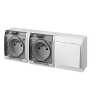 NASIELSK HERMES IP44 ŁNT-1+GNT 2x2P+Z łącznik+gnia