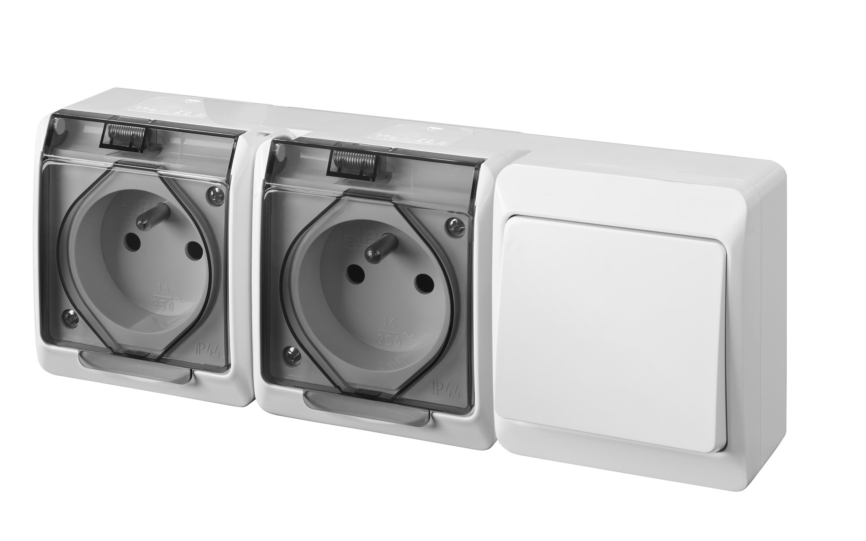 NASIELSK HERMES IP44 ŁNT-1+GNT 2x2P+Z łącznik+gnia