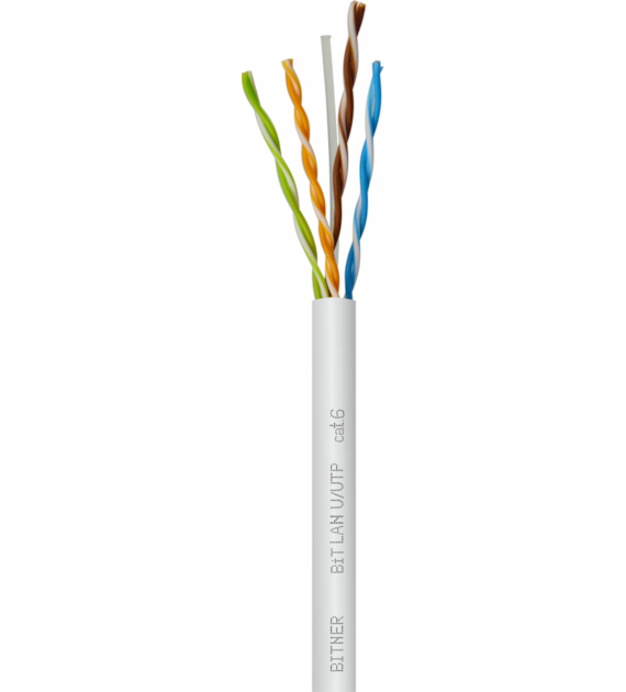 BITNER przewód U/UTP 4x2x23AWG (0,54) cat.6e 500m