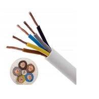 ELEKTROKABEL przewód OWYżo 5x2,5 biały 500m