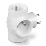 PLASTROL R-31 rozgałęźnik 3x2p z/u IP20 BIAŁY