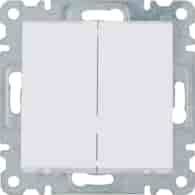 HAGER LUMINA BIAŁY WL0050 łącznik schodowy x2