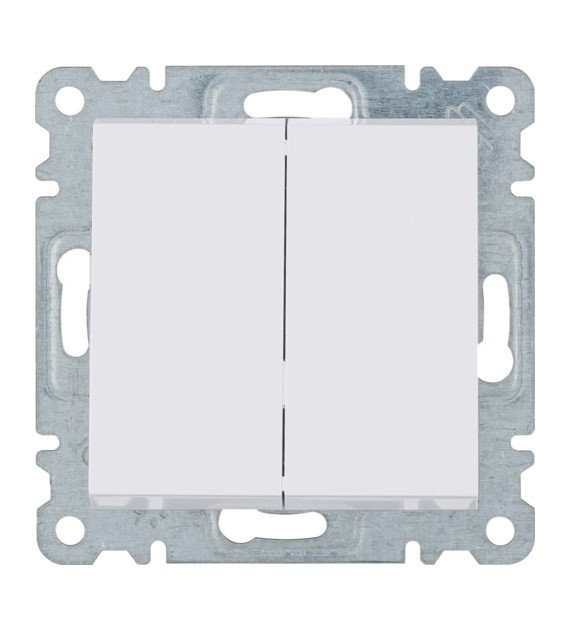 HAGER LUMINA BIAŁY WL0050 łącznik schodowy x2