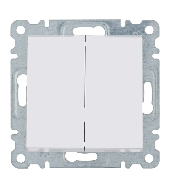 HAGER LUMINA BIAŁY WL0050 łącznik schodowy x2