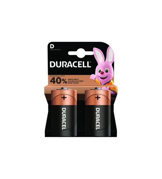 DURACELL LR20 bateria alkaliczna blister 2szt