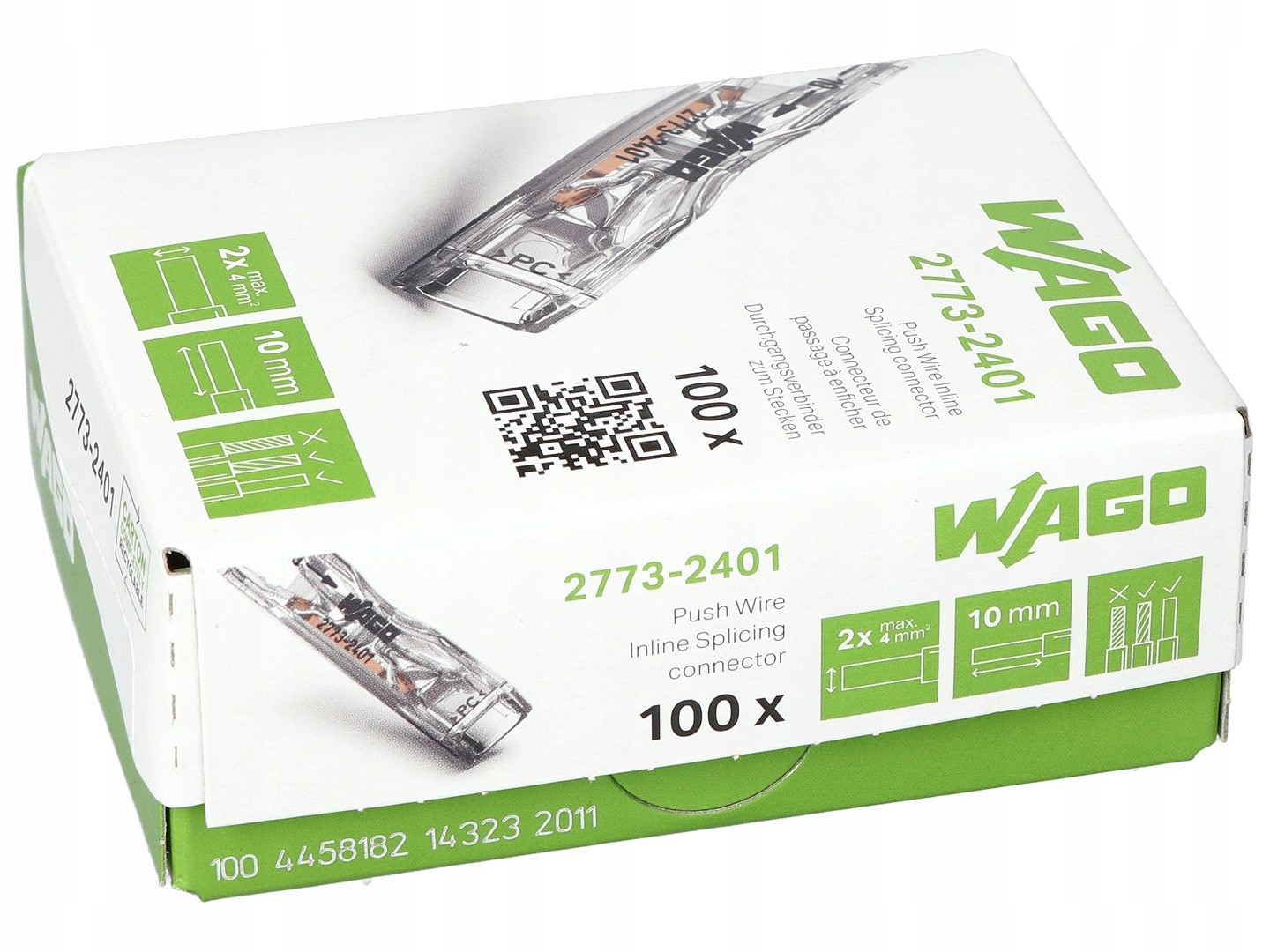 WAGO 2773-2401 złączka przelotowa 1x4 op. 100szt