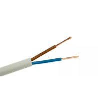 ELEKTROKABEL przewód OWY 2x1 biały 100m