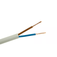 ELEKTROKABEL przewód OWY 2x1 biały 100m