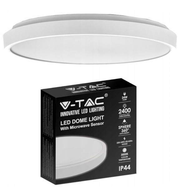 V-TAC VT-8618S-W-RD plafon LED 18W 1800lm 4000K