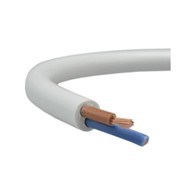 ELEKTROKABEL przewód OMY 2x0,75 biały 100m