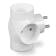PLASTROL R-30 rozgałęźnik 3x2p b/u IP20 BIAŁY