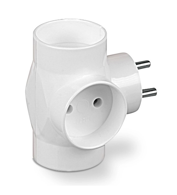 PLASTROL R-30 rozgałęźnik 3x2p b/u IP20 BIAŁY