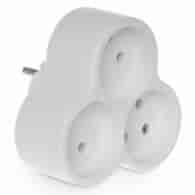 PLASTROL R-35 rozgałęźnik 3x2p b/u IP20 BIAŁY