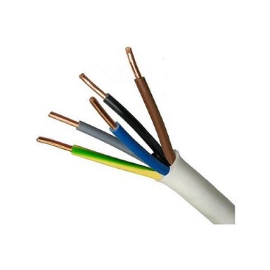 NKT przewód YDYżo 450/750 3x2,5 biały 1000