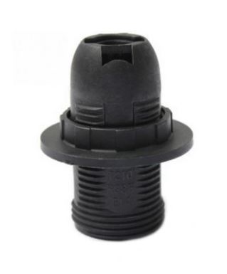 PLASTROL OE-14 oprawka plastikowa E14 CZARNA