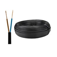 ELEKTROKABEL przewód OMYp 2x0,75 czarny 100m