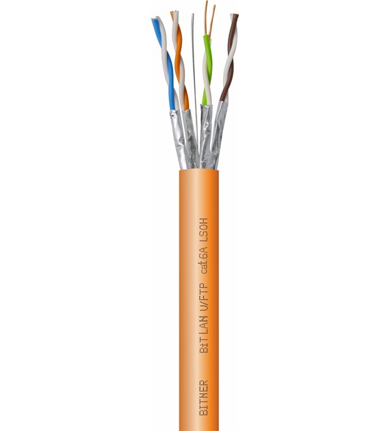 BITNER przewód U/FTP 4x2x23 AWG kat. 6A LSOH 500m