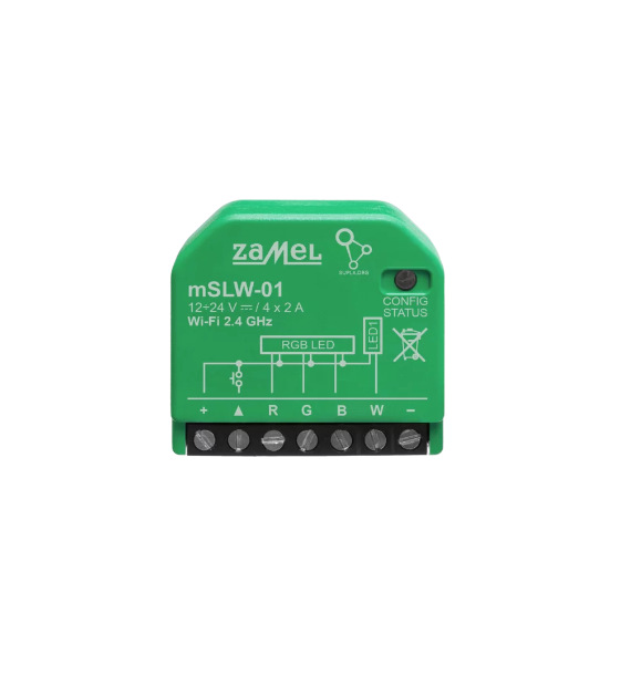 ZAMEL SUPLA mSLW-01 sterownik LED RGBW WiFi mini