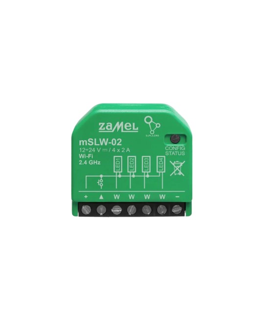 ZAMEL SUPLA mSLW-02 sterownik 4xLED RGBW WiFi mini