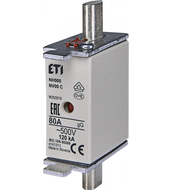 ETI NH000 gG 80A/500V wkładka topikowa