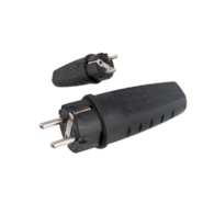 PAWBOL wtyczka gumowa przenośna 250V 16A IP44