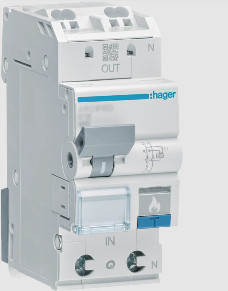 HAGER AFDD ARC916D detektor iskrzeń 2P B16 16A