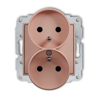 KARLIK MINI ŁOSOSIOWY 62MGPR-2zp gniazdo x2 z/u