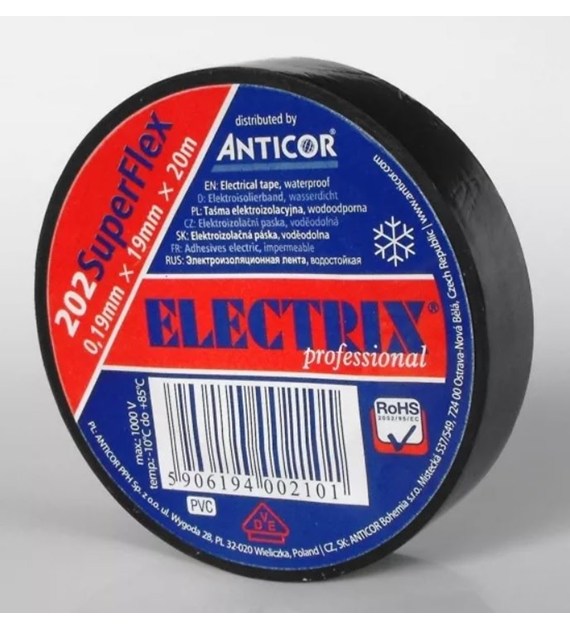 ANTICOR ELECTRIX 202-SuperFlex czarna 1 szt.