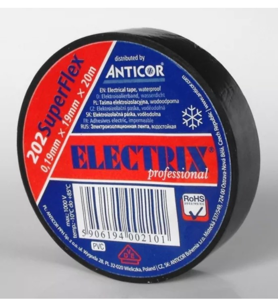 ANTICOR ELECTRIX 202-SuperFlex czarna 1 szt.