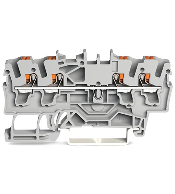WAGO 2202-1401 złączka z przyciskami 4x2,5 SZARY