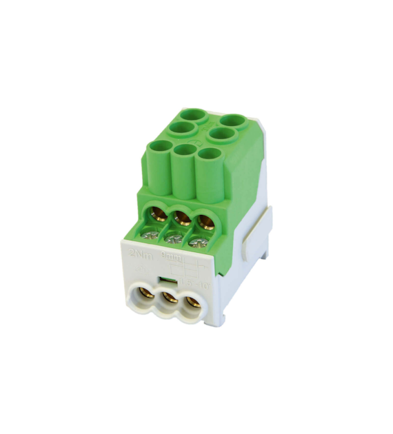 SIMET SIMBLOCK SDB100-Al/Cu blok rozdz-dys ZIELONY