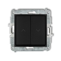 KARLIK MINI CZARNY 12MWP-8 łącznik żaluzjowy