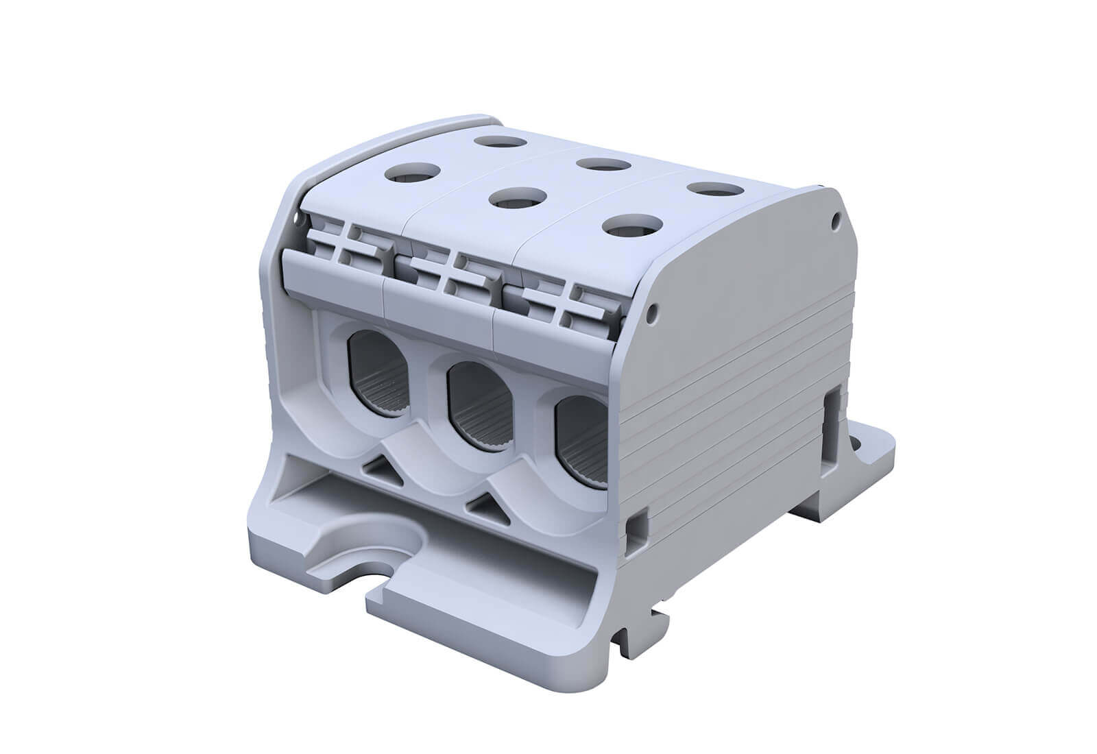 SIMET SIMBLOCK STB50-3 Al/Cu złączka szyn. SZARY