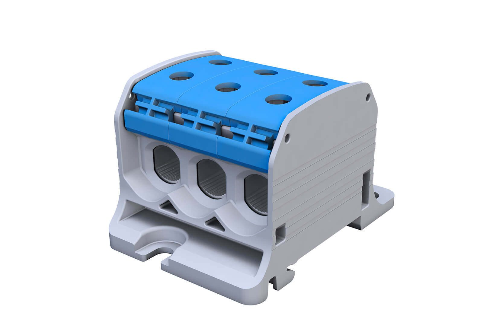 SIMET SIMBLOCK STB50-3 Al/Cu złączka szyn. NIEBIE