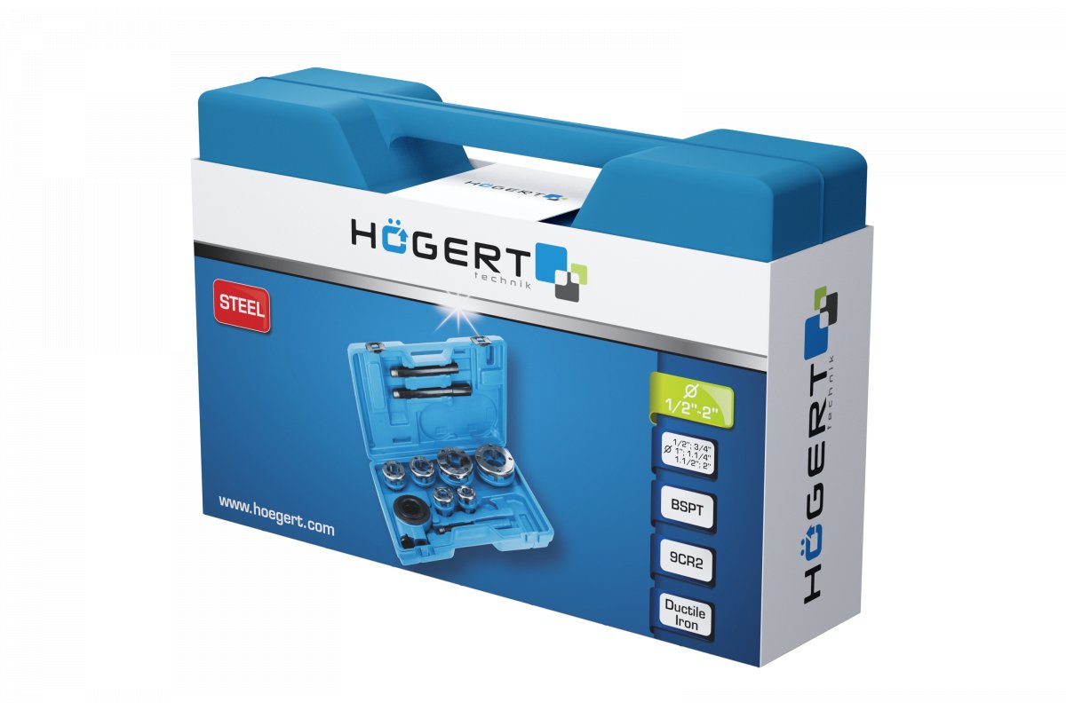 GTV HOGERT gwintownice do rur 1/2 -2  6szt narzynk