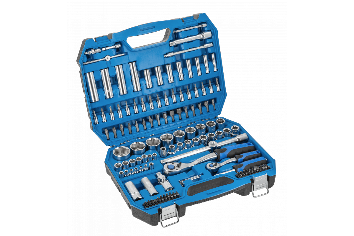 GTV HOGERT zestaw narzędzi 144szt klucze nasadowe