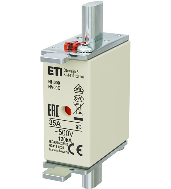 ETI NH000 gG 35A/500V wkładka topikowa