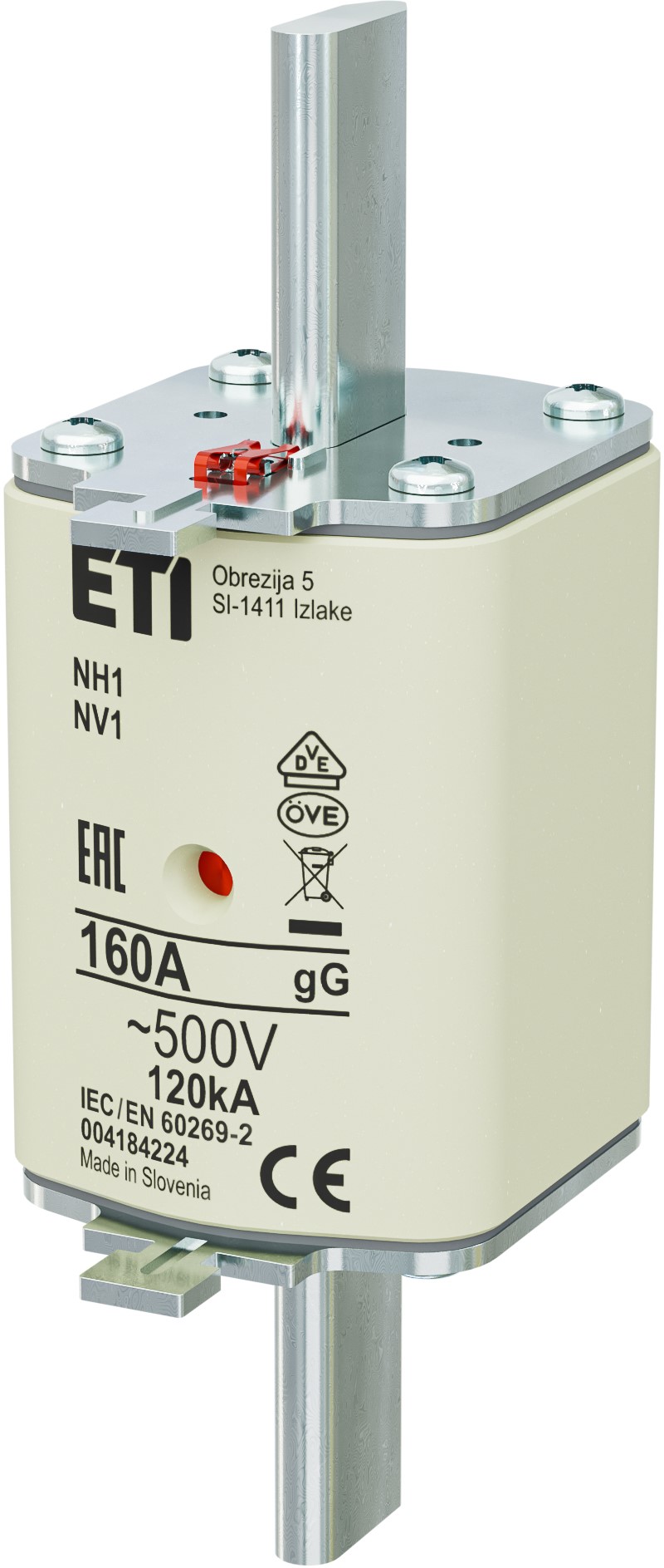 ETI NH1 gG 160A/500V wkładka topikowa